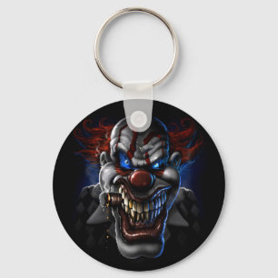 Evil Clown Face Sleutelhanger