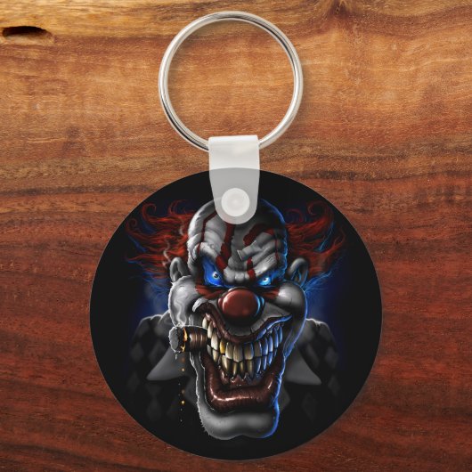 Evil Clown Face Sleutelhanger (Voorkant)
