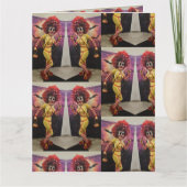 Evil Clown Food Fast Rode pruik Kaart (Voorkant)