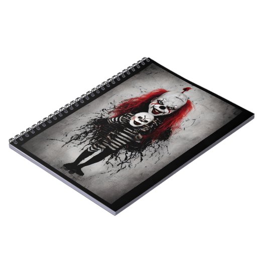Evil Clown Kind met een enge clown hoofd Notitieboek (Linkerzijde)