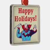 Evil Clown Metalen Ornament (Rechts)