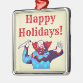 Evil Clown Metalen Ornament (Links)