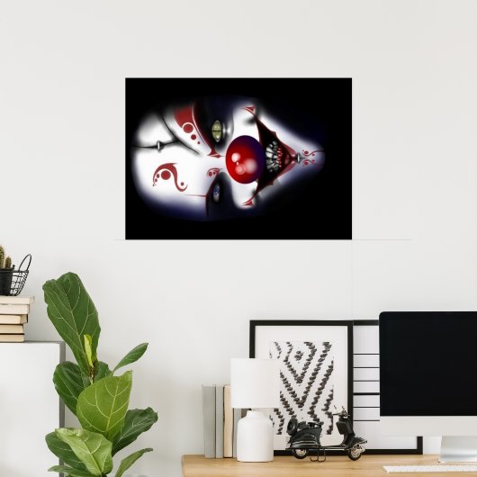 Evil Clown Poster (Thuiskantoor)