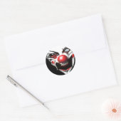 Evil Clown Ronde Sticker (Envelop)