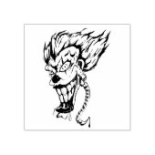 Evil clown Rubber Stamp Rubberstempel (Afrduk)