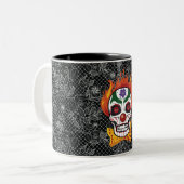 Evil Clown Skull Demon Coffee Mok Gift Idee (Voorkant links)
