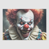 Evil Clown Smirk Tissuepapier (Voorkant)