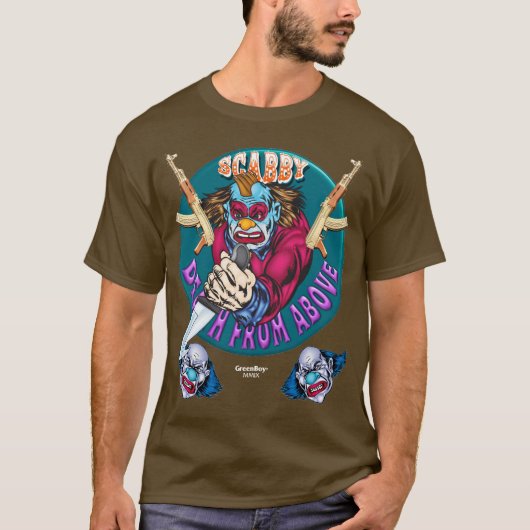 Evil Clown T Shirt - AK 47 (Voorkant)