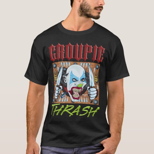 Evil Clown T Shirt - Rock Star Groupie (Voorkant)