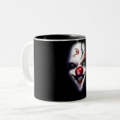 Evil Clown Tweekleurige Koffiemok (Voorkant links)