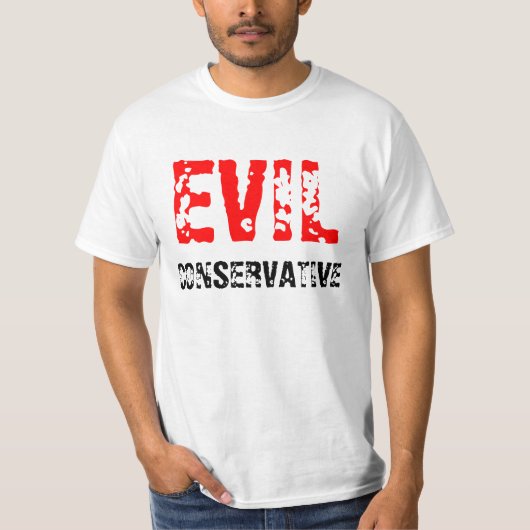 EVIL CONSERVATIVE T-SHIRT (Voorkant)