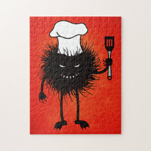 Evil Cook Cartoon Character Chef Legpuzzel