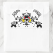 Evil Crab Rechthoekige Sticker (Tas)