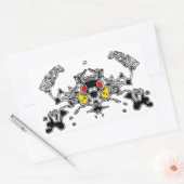 Evil Crab Rechthoekige Sticker (Envelop)