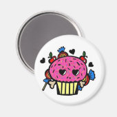 Evil Cupcake Magnet (Voorkant / Achterkant)