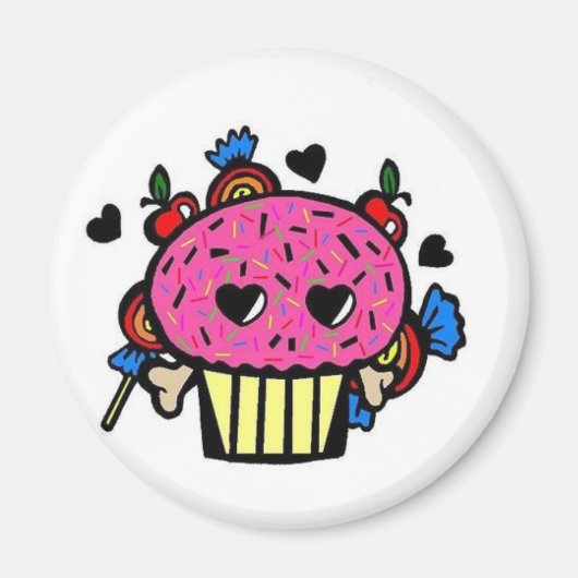 Evil Cupcake Magnet (Voorkant)