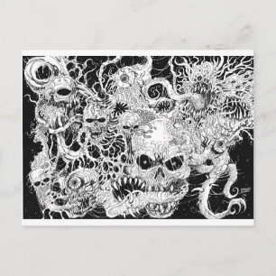 Evil Death Spawn Illustratie Briefkaart