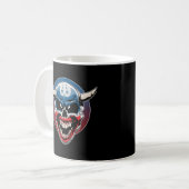 Evil Demon Clown Skull Koffiemok (Voorkant links)