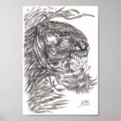 Evil Demon Created Art Poster Print (Voorkant)