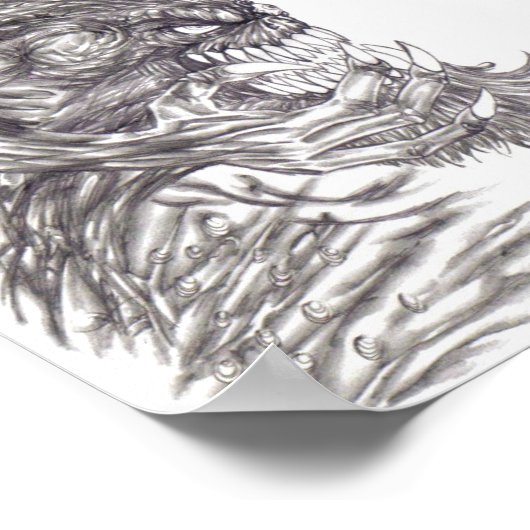 Evil Demon Created Art Poster Print (Hoek)