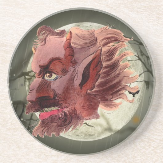 Evil Demon Zandsteen Onderzetter (Voorkant)