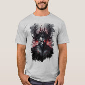 Evil Devil dark art design T-shirt (Voorkant)