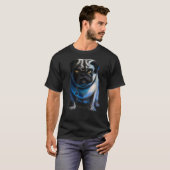 Evil Dog Pug Halloween T-shirt (Voorkant volledig)
