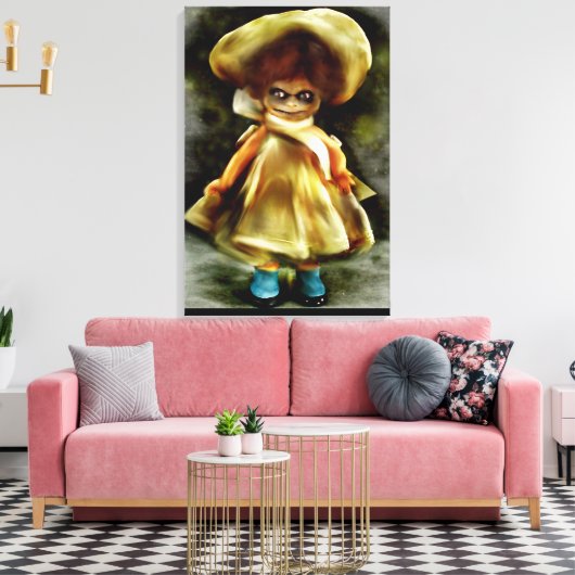 EVIL DORA DOLL. CANVAS AFDRUK (Insitu (Woonkamer))