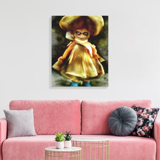 EVIL DORA DOLL. CANVAS AFDRUK (Insitu (Woonkamer))