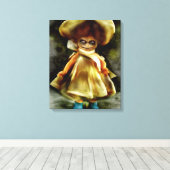 EVIL DORA DOLL. CANVAS AFDRUK (Insitu (Houten vloer))