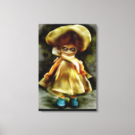 EVIL DORA DOLL. CANVAS AFDRUK