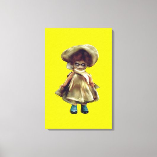 EVIL DORA DOLL, spookpoppenproduct canvas (Voorkant)