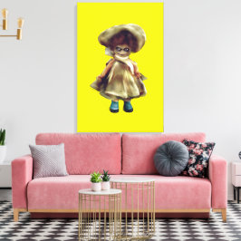 EVIL DORA DOLL, spookpoppenproduct canvas