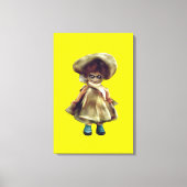 EVIL DORA DOLL, spookpoppenproduct canvas Afdruk (Voorkant)