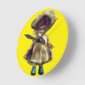 EVIL DORA DOLL, spookpoppenproduct Ronde Klok (Hoek)