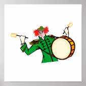 Evil Drummer Clown Poster (Voorkant)