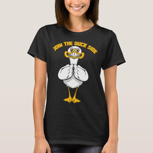 Evil Duck  for Duck Fan Duck Pond T-shirt (Voorkant)
