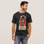 Evil Duck (illustratief logo) donker t-shirt (Voorkant volledig)