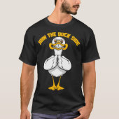Evil Duck voor Duck Fan Duck Pond T-shirt (Voorkant)