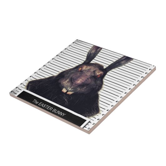 Evil Easter Bunny Rabbit SOLO Tegeltje (Zijkant)