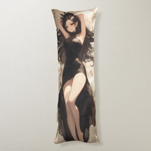 Evil Elf Queen Anime Lichaamskussen (Achterkant (Verticaal))
