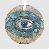 Evil Eye Amulet Geodes and Crystals Ornament (achterkant)