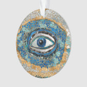 Evil Eye Amulet Geodes and Crystals Ornament (voorkant)