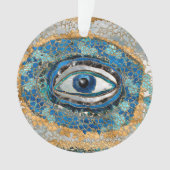 Evil Eye Amulet Geodes and Crystals Ornament (voorkant)