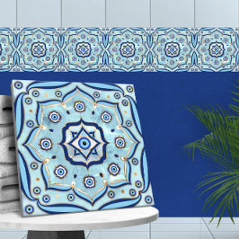 Evil Eye Amulet Mandala Ornament Tegeltje