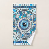 Evil Eye Amulet Mozaïek Kunst Bad Handdoek (Handdoek)