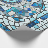 Evil Eye Amulet Mozaïek Kunst Cadeaupapier (Hoek)