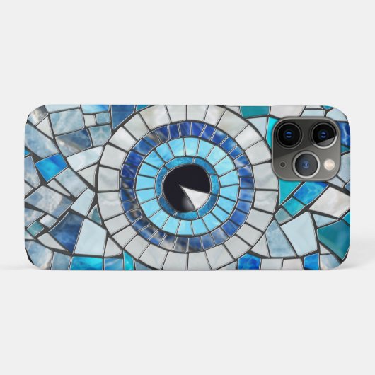 Evil Eye Amulet Mozaïek Kunst Case-Mate iPhone Case (Achterkant (horizontaal))