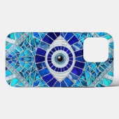 Evil Eye Amulet Mozaïek Kunst Case-Mate iPhone Case (Achterkant (horizontaal))