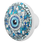 Evil Eye Amulet Mozaïek Kunst Keramische Knop (Rechts)